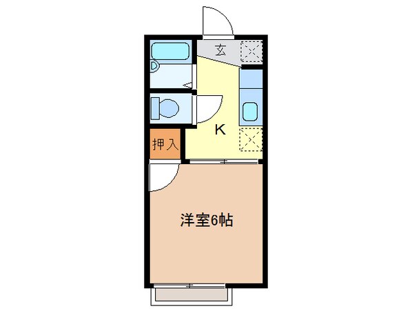 尾張星の宮駅 徒歩4分 2階の物件間取画像